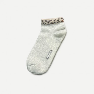 Kotoia ankle tiger strap cotton socks - pack of 3