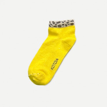 Kotoia ankle tiger strap cotton socks - pack of 3