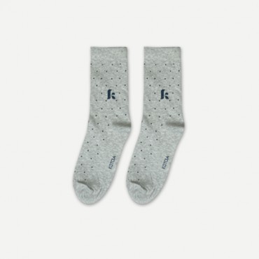 Kotoia letter K classic long cotton socks 