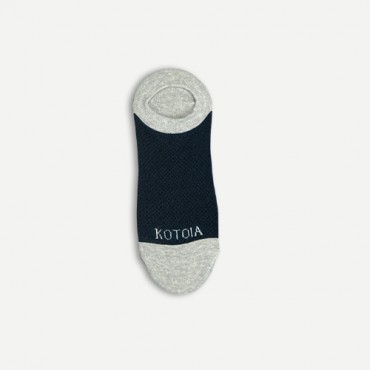 Kotoia 3 mini socket mesh cotton socks ( light gray , navy blue and dark gray )