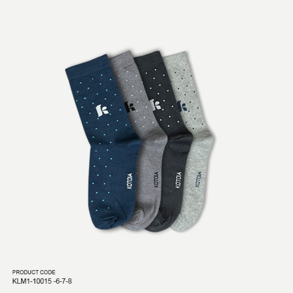 Kotoia letter K classic long cotton socks 