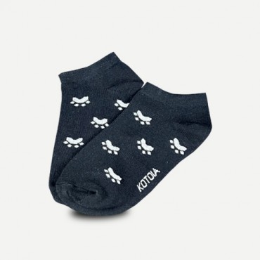 Kotoia ankle cats feet cotton socks - pack of 3