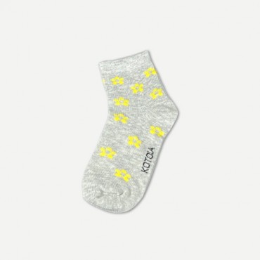 Kotoia half flowers for kids cotton socks - pack of 4